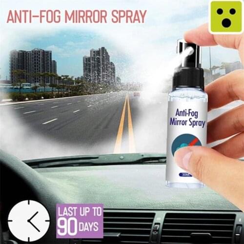 1PC 30/100ml Anti-fog Agent Waterproof Rainproof Anit-fog spray Car Window Glass Bathroom Cleaner Car Cleaning Car Accessories