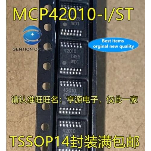 10PCS MCP42010-I/ST printing digital potentiometer IC TSSOP14 42010 feet in stock 100% new and original
