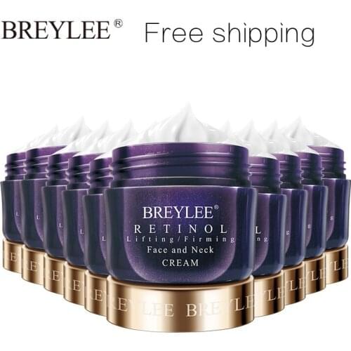 BREYLEE Retinol Firming Face Cream Anti Aging Remove Wrinkles Night Day MoisturizerWhitening Neck Korea Skin Care 10pcs