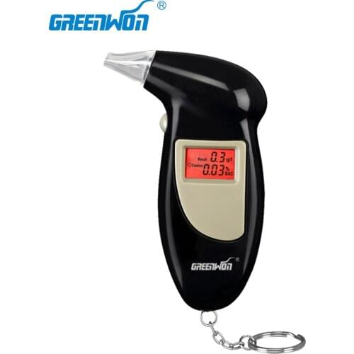 2019 Alcohol tester 68s led Digital Ecran Eclaire avec 4 embouts ethylometre testeur alcool, Breathalyzer