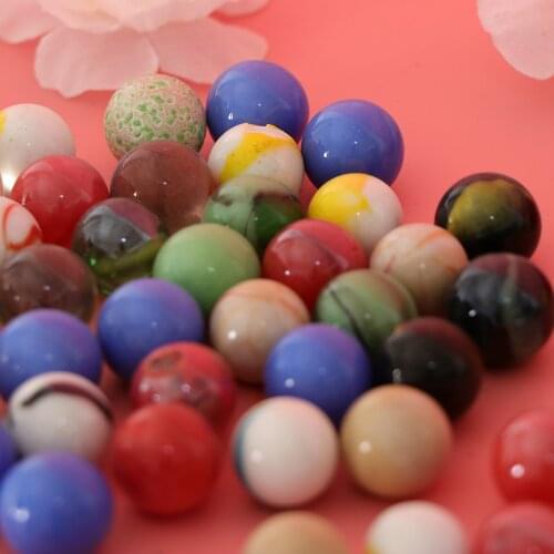 45PCS 16mm Colorful Glass Marbles, Kids Marble Run Game, Marble Solitaire Toy Accs Vase Filler & Fish Tank Home Decor