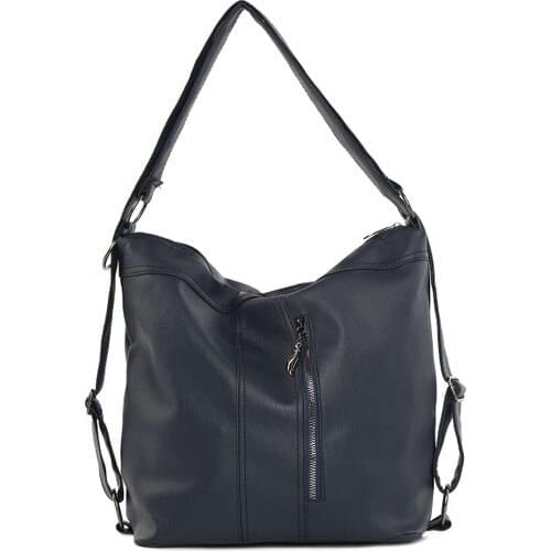 Bagmori Women Navy Blue Temporary Shed Pendant And Backpack