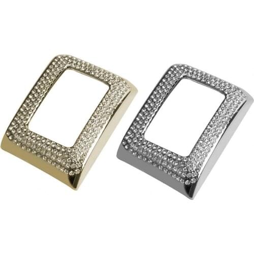 Warning Light Button Frame Trim Shiny Rhinestones-inlaid Cover for Honda Civic 10 Generation