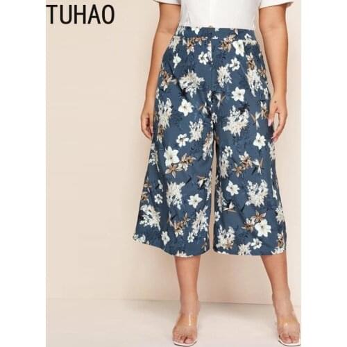 TUHAO MOTHER Mom High Waist Waist Trousers Plus Size 10XL 8XL 6XL 4XL Streetwear Women Wide Leg Pants OL Pants Trousers Oversize