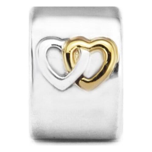 DIY Beads Hearts Aglow Clip Hot Sale Jewelry Fits Original Charms 925 Silver Bracelets Beads For Jewelry Making