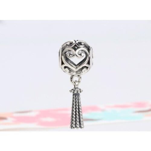 Hot Sale S925 Sterling Silver New Magic Tassel Love Charm Fit Original Bracelet Pendant Diy Jewelry Charms Gift