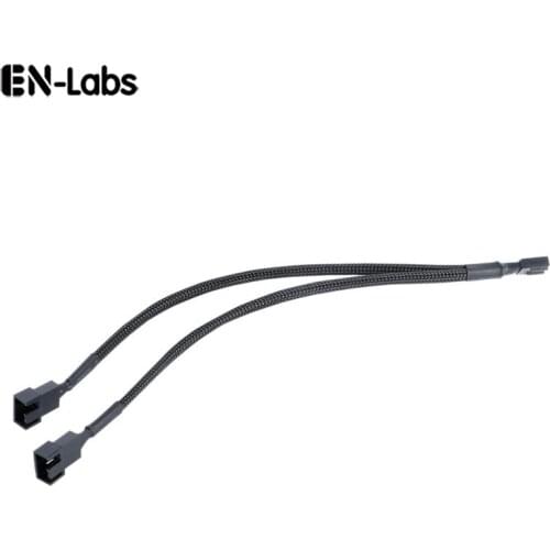 Sleeve 4 pin PWM Fan Power Splitter Extensin Cable,Motherboard 4pin Fan Connector to 2 3 4 5 Spliter Hub Sleeving Adapter Cord