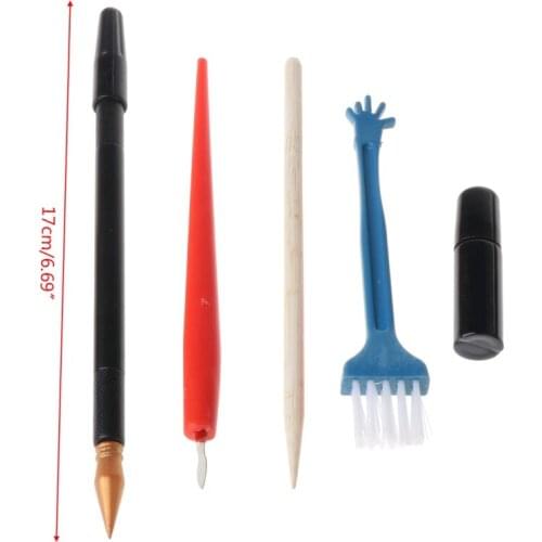 5Pcs Painting Drawing Scratch Arts Set Stick Scraper Pen Tools Creative DIY Necessaries Products New M5TE