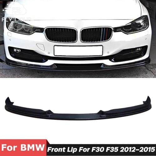 Carbon Fiber Material Front Shovel Bumper Chin Lip For BMW 3 Series F30 F35 Standard Car Tuning 2012-2015