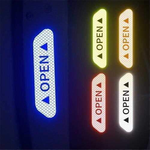 Car Reflective Tape Door Sticker for Mitsubishi Asx Lancer 10 9 Outlander 2013 Pajero Sport L200 Expo Eclipse Carisma