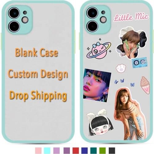 Drop Shipping Frosted PC+TPU Colorful Bumper Mobile Phone Cover 11 UV Print Custom Design for iPhone Case with screen protector