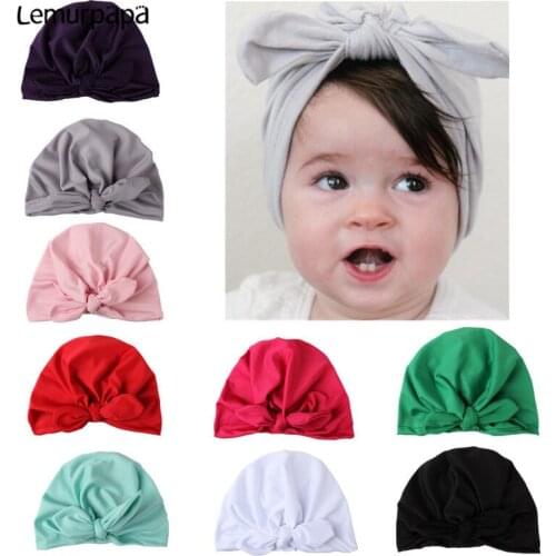 Baby Girl Headband Hair Accessories Rabbit Ears Cute Newborn Headbands Turban Milk Silk Baby Headwrap Bandage Baby Hair band hat