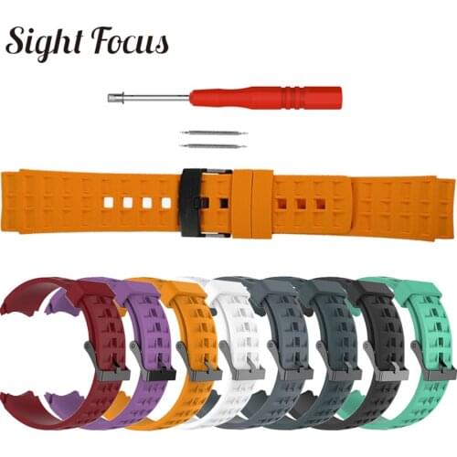 Sight Focus Rubber Watch Band For Suunto ELEMENTUM Terra Strap Suunto ELEMENTUM Aqua Watch Strap ELEMENTUM Ventus Watchband