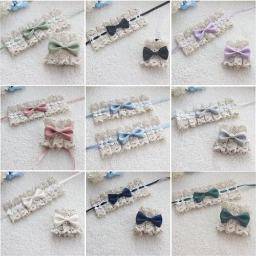 Handmade Multicolor Joker Lolita Cotton Lace Hand Sleeve Lolita Small Wrist Lace Bracelet