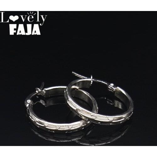 2021 New Fashion Stainless Steel Hoop Earring for Women Silver Color Small Earrings Round Jewelry pendiente aro E10S03