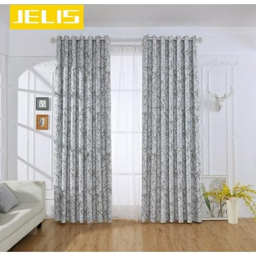 Modern Plant Printed Blackout Curtains for Living Room Window Curtains for Bedroom Curtains Fabrics Finished Drapes Blinds Tend