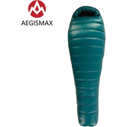 AEGISMAX M3 Camping Winter Sleeping Bag 23℉~32℉Ultralight 800FP Goose Down Mummy Type Splicing Hiking Outdoor Warm Waterproof