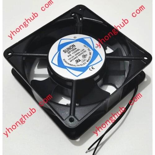 SUNON SP100A P/N 1123HSL AC 110V 0.26A 120x120x38mm Server Cooling Fan