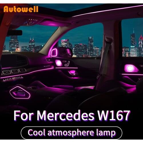 Ambient light in car For Mercedes gle w167 gls w167 x167 gle 2020 gle 350/amg 450 500e amg exterior accessories
