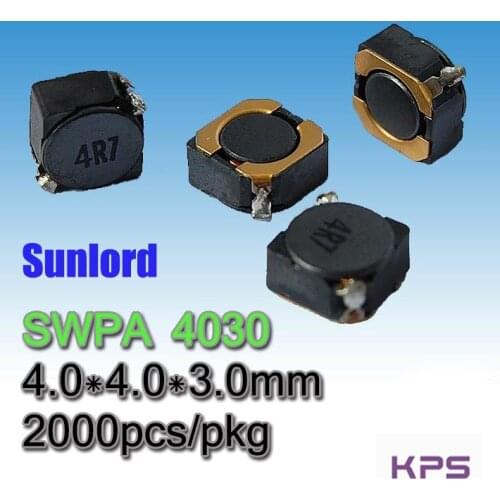 SWPA 4030 ② Wire Wound SMD Power Inductor Phones 3C 5G AI EMI Tele TV Video Audio Computer Navigation VR AR LED