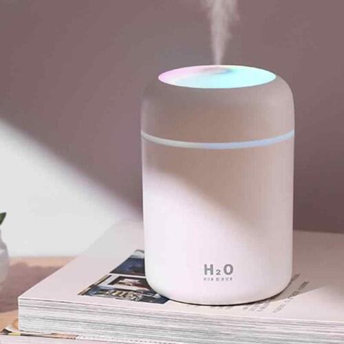 H2O 300 Ml Ulrasonic Air Humidifier And Aroma Diffuser H2o Moisture Device 4507
