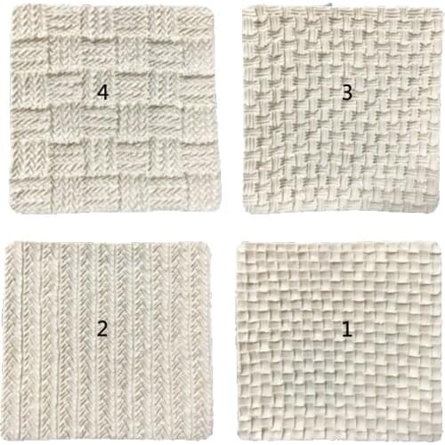 Knitting Wool Lace Pattern Fondant Silicone Molds Knit Printing Pad Texture Template Cake Decorating Kitchen Baking Tools