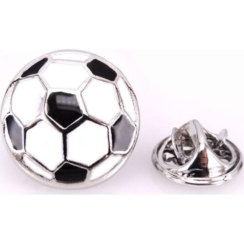 High quality mens Brooch Lapel Badge Pin NEW Silvery football Brooch Pin mens Wedding Shirt Lapel Brand Jewelry Pin