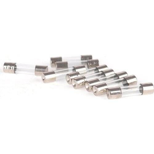 25 Pcs Quick Fast Blow 250V 0.5A/1A/ 2A/3A/5A/10A/15A/20A/25A/30A Glass Tube Fuses 6x30mm with Fuse puller