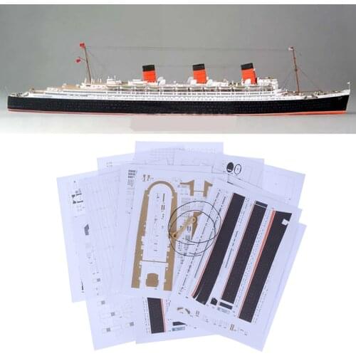 British Queen Mary Cruises 3D Paper Model Ship Model 1:400 Scale Diecast Three-dimensional Paper Model Manual DIY Adults Toys