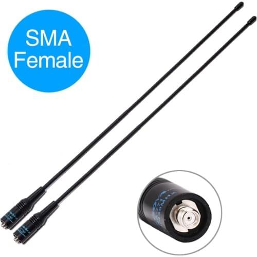 Nagoya NA-771 Dual Band SMA-Female Two Way Radio Flexible Antenna for BaoFeng UV-5R UV-82 BF-888S Retevis H777 Walkie Talkie