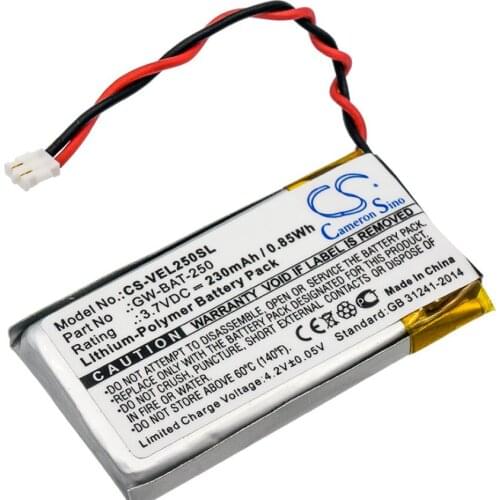 Cameron Sino 230mah battery for VERNIER Go Wireless Link GW-BAT-250 batteries