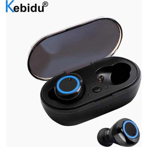 Wireless TWS Bluetooth 5.0 Earphones Wireless Stereo in-Ear Earbuds Handsfree Mic Headset Mini 450mAh Gaming Earphone