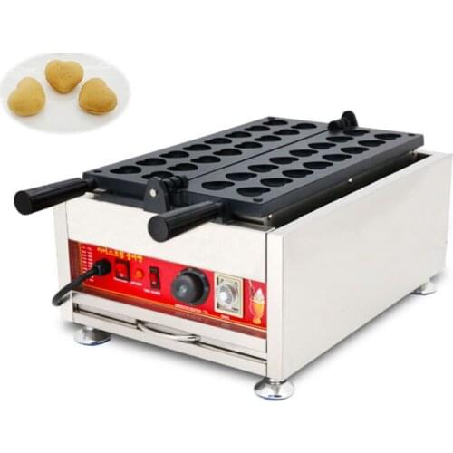 CE New 16 holes Heart waffle machine/Mini heart shaped pancake waffle Maker machine/Sweet Heart egg waffle maker