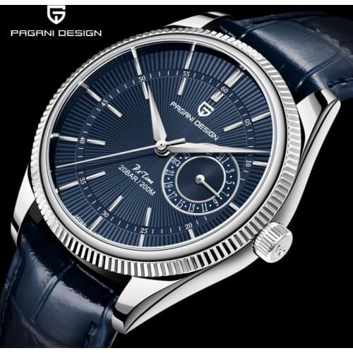 PAGANI DESIGN Brand Mens Quartz Table Sapphire VH65 Automatic Watch Military 200M Waterproof Men Diving Watch Relogio Masculino
