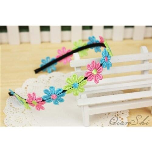 Flower Garland Floral Bride Headband Hairband Wedding Party Prom Festival Decor Hair Head Bands Headwear Accessories