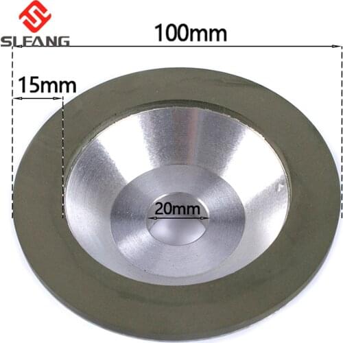 4"/100mm Diamond Grinding Wheel Cup Cutting Disc For Milling Cutter Tool Sharpener Grinder Accessory 1Pc