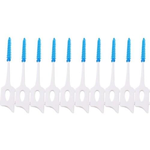 40Pcs Hygiene Oral Portable Disposable Travel Camping Toothbrush Hiking Tooth Brush Tooth Cleaning Tools Dental Floss