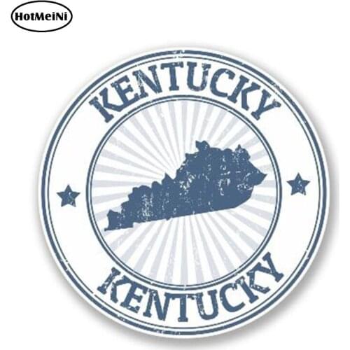 HotMeiNi 13cm x 13cm Kentucky Flag Vinyl Decal Funny Car Sticker Laptop Travel Luggage Map Flag Graphic Waterproof Accessories