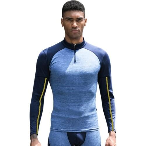 Dry Fit Compression Shirt Men Rashgard Fitness Long Sleeves Running Shirt Men Gym T Shirt Football Jersey Sportswear Sport Tight