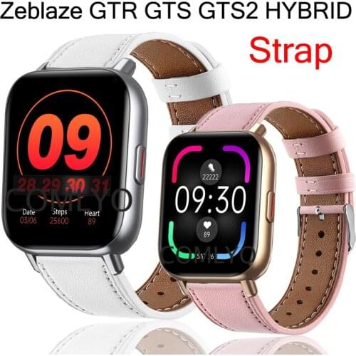 Leather straps For Zeblaze GTR GTS PRO GTS2 HYBRID Strap Smart Watch wristband band bracelet replacement belt