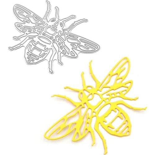 Bee Metal Cutting Dies Stencil DIY Scrapbooking Album Stamp Paper Card Embossing Craft Decor