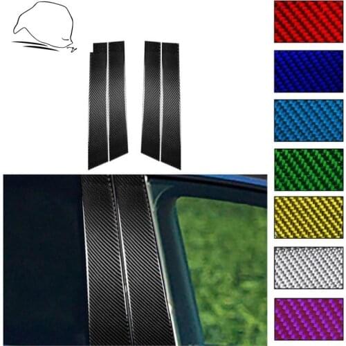 For Infidini FX 2009-2013 QX70 2014+ Carbon Fiber Stickers B Pillar Door Post Window Pillars Cover Trim Tuning Car Accessories