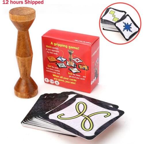 New Totem Express English Board Game Jungle Token Run Fast Pair Speed Forest For Party Fun Cards 80 Cards Juegos De Mesa Toys
