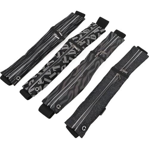 New Running Waist Bag Waterproof Phone Container Jogging Hiking Belt Belly Bag Women Gym Fitness Bag Reflective Color Sport Bag