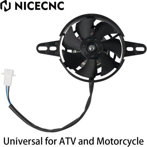 NICECNC Motorcycle ATV Cooling Fan Cooler 12V Electric Radiator Thermal For KTM Kawasaki Honda Suzuki Husqvarna Yamaha BETA