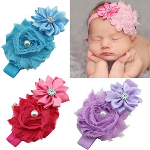 Baby Girl Headband Infant Hair Accessories Cloth Tie Bows Headwear Tiara Gift Toddlers Bandage Ribbon Newborn Headwrap TXTB1
