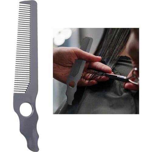 Professional Curved Hair Clipping Cutting Comb Hairdressing Barber Haircut Combs for Women Men Round Hole Design