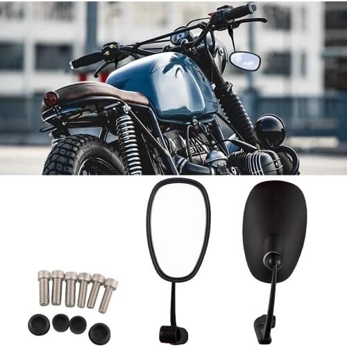 Universial Motorcycle Rearview Mirrors Motorbike 8mm 10mm Black Side Mirrors for Honda for Suzuki for Yamaha for Kawasaki