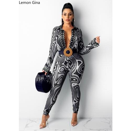 LemonGina Women Set Print Bandage ShirtsTops + Stretchy Pants Two 2Piece Sets Active Tracksuit Office Lady Fashion Outfit Autumn