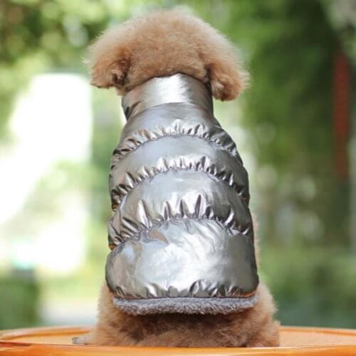 Winter Dogs Coats Jackets Thicken Waterproof Padded Vest Warm Outfits For Small Dog Clothes Chihuahua Teddy Bear Pet Clothing